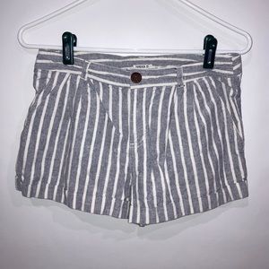 Forever 21 Navy Striped Shorts Mid Rise